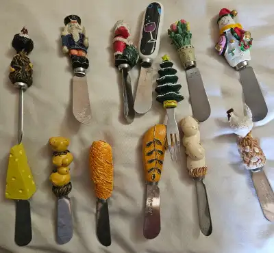Decorative Assorted Cheese Spreader Knife Set, View more