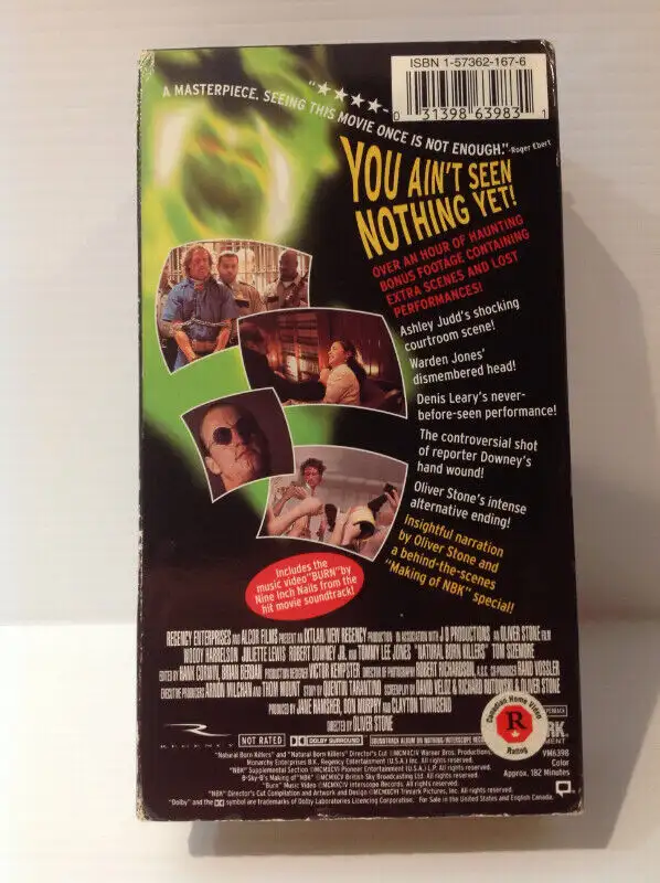 NATURAL BORN KILLERS DIRECTORS CUT VHS TAPES (1997) in CDs, DVDs & Blu-ray in Winnipeg - Image 10