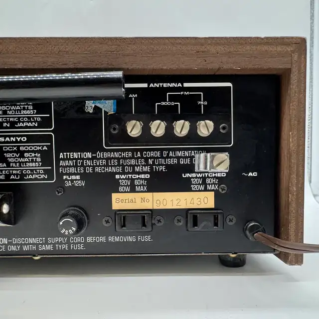 Sanyo DCX 6000KA Vintage Stereo Receiver Made in Japan  Working in General Electronics in City of Toronto - Image 10