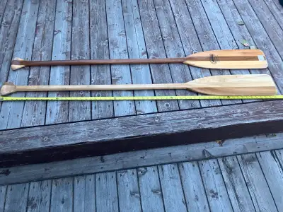 IF THE AD IS UP IT’S AVAILABLE. $30 for both. These are two Feather Brand canoe oars, perfect for yo...