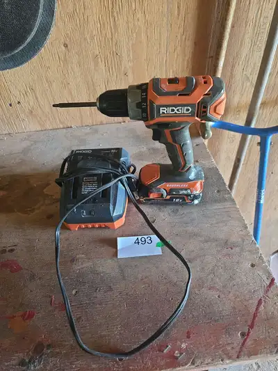 Ridgid 18V cordless drill/driver A - BidRush Lot 493, View more