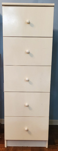 Narrow IKEA dresser 5 drawers