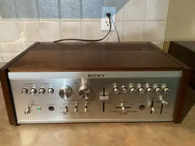 Sony TA-1150 Vintage Integrated Stereo Amplifier Wood Case Teste, View more
