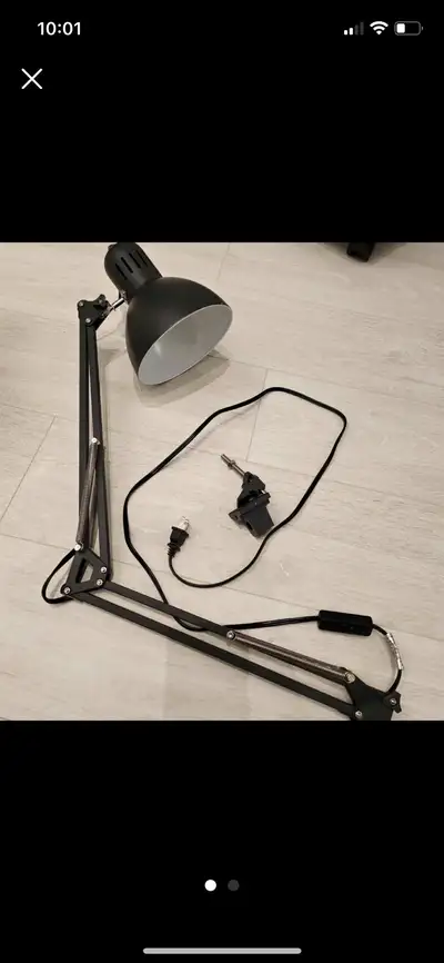 2 ikea work lamps, View more