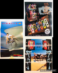 Three 1980's Skateboard PRODUCT PROMOTIONAL pages