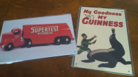 2 Tin Signs, Man Cave?, Guinness, See Pictures