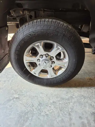 Brand new rims and tires, less than 1k wear. 18" rims with Firestone Transforce HT2 tires. 8 bolt pa...