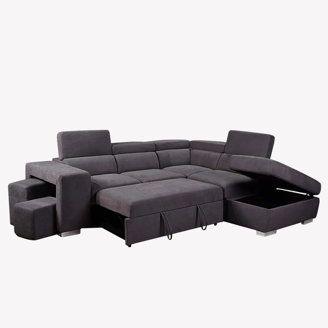 Brand New Sectional Sofa Bed With Corner Chaise Now On Sale in Couches & Futons in Sarnia