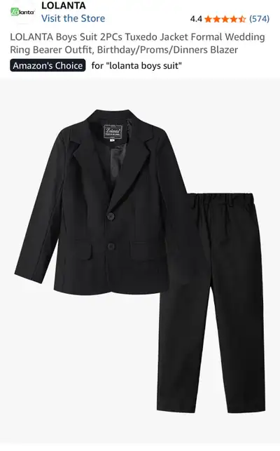 2 Piece Toddler Boys Suit, View more