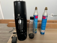 SodaStream One Touch w/ Two Refillable CO2 Cylinders