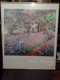 Three Framed Prints-Claude Monet-Tom Thomson-Auguste Renoir