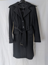 Manteau en Feutrine Noir pour Femme ESPRIT Black Felt Coat