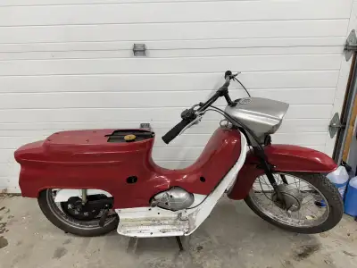 1964 Jawa 05 50 project bike Needs a carb and a seat. Has spark and compression.