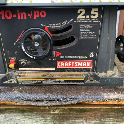 Craftsman 10” Table Saw, View more