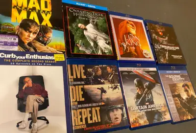 Up for sale some blu rays and one dvd Mad max: Fury Road $5 Crouching tiger hidden dragon $20 Lion k...