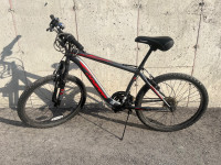 Bike 24 inch - grey/red
