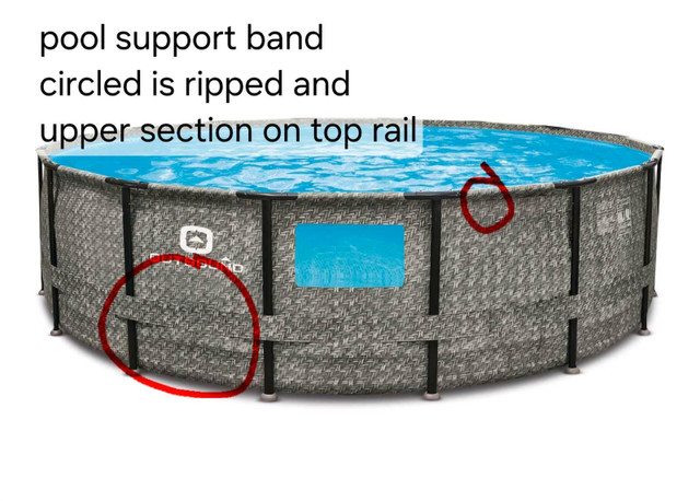 Used 16 x 48 pool frame and liner. Read ad completely  in Hot Tubs & Pools in Bedford