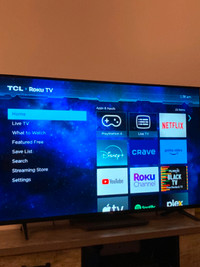 TCL 55inch smart RokuTV 2022