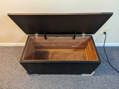 Wooden Storage Chest 34" wide 16" deep 15" tall