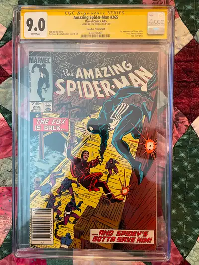 Reduced$$ Amazing Spider-Man 265! CGC 9.0 SS! CPV! Silver Sable!, View more