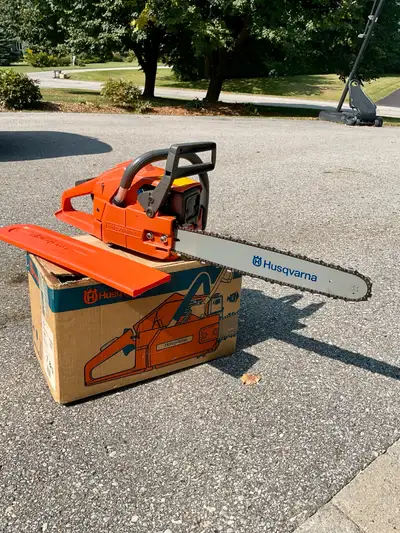 vintage husqvarna chain saw BRAND NEW, View more