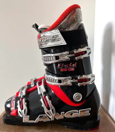 Bottes de ski Lange Fluid 3 DL 80, 26.5  (8.5), attaches ajusta, View more