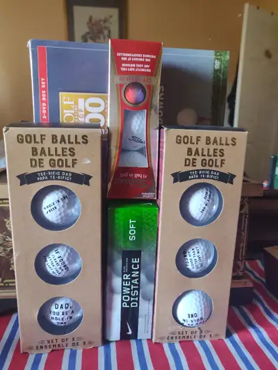 Brand new set of golf balls different brands, 12 balls all together.