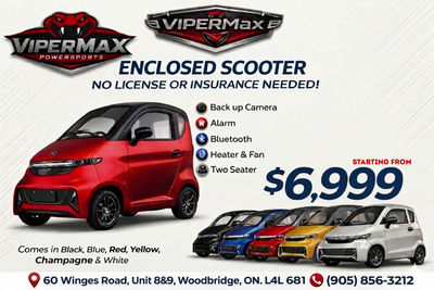 Enclosed Mobility Scooters - SPRING SALE! - $6,999 FULLY LOADED, View more