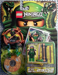 LEGO NINJAGO 9574 - LLOYD ZX - GREEN NINJA - 23 PIECES