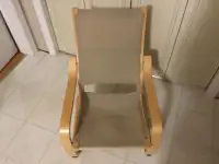 IKEA CHILDS POANG Chair. Birch Veneer and Canvas. Like New.