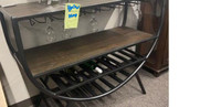 Console table and wine rack
