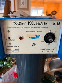 $ 300 Chauffe-way Electriques Swimming Pool Heater K-Star K-15