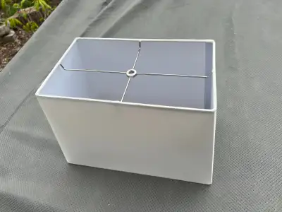 CLASSIC RECTANGULAR TABLE TOP LAMP SHADE - LIKE NEW, View more