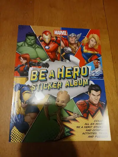 Marvel book with stickers from smoke free home $50