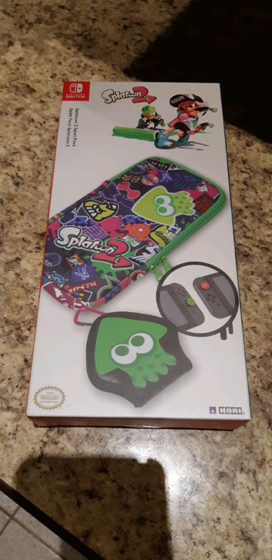 Accessoire Nintendo Switch, Splatoon 2, étui de transport Switch COMPLÈTEMENT NEUF ET SCELLÉ NON NÉG...