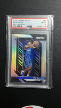 PSA 9 MINT MO BAMBA SILVER PRIZM RC ROOKIE