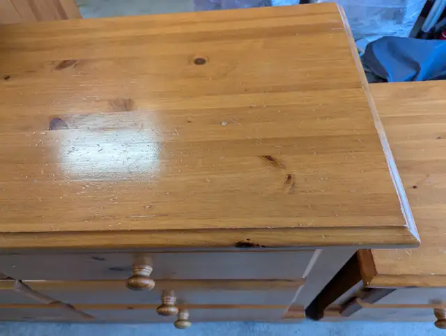 Dresser and Armoire 4 piece set pine in Dressers & Wardrobes in West Island - Image 6