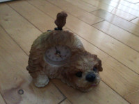 Dog clock with wagging tail