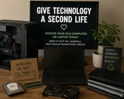 Unwanted or Ewaste computers / FREE PICKUP, View more