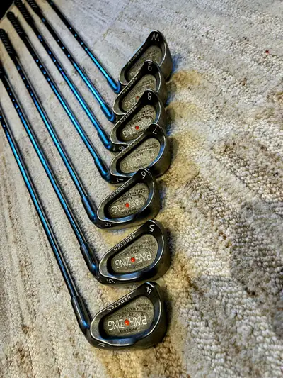 Selling a set of Ping Zing irons (4-W). These clubs are used, showing some signs of wear, but are st...