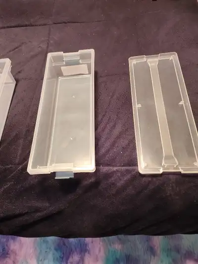  2 New Small Plastic  Storage Box, View more