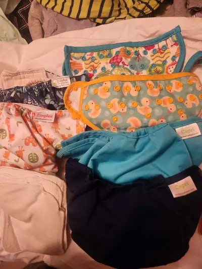 Gently loved Blueberry diapers ready for a new home! This collection includes various styles such as...