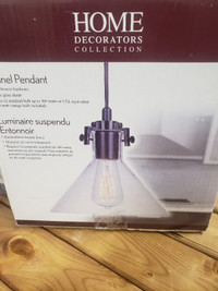 Pendant Light Black/Copper Finish with Cadecent Light Bulb