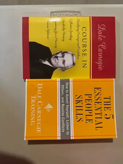 Unlock your personal growth potential with this set of two pre-owned Dale Carnegie training books, s...