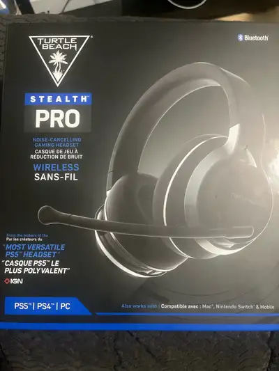 Turtle Beach Stealth Pro pc/ps5/mobile/mac/Nentendo switch/ps4, View more