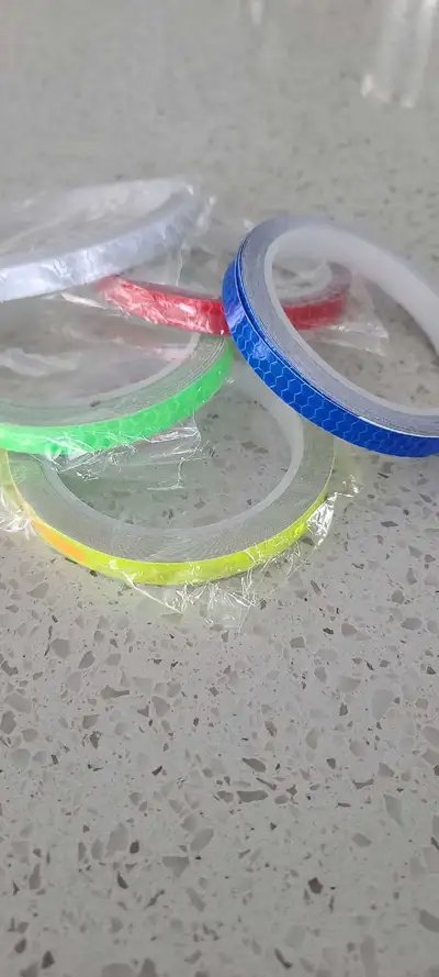 Reflective tapes  five colors for art or any., View more