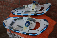 Snowshoes for kids 17 inches long, 7 ½ inches wide, aluminum bod