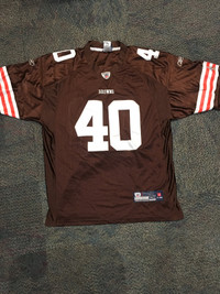 Brand New, Men’s, Reebok brand Cleveland Browns #40Hillis Jersey