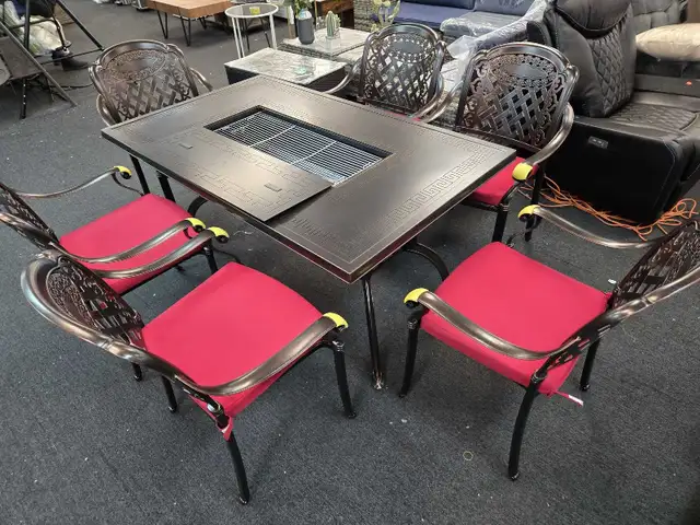 7-Piece Cast Aluminum Patio Set in Patio & Garden Furniture in Markham / York Region - Image 3