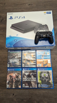 Used PS4, with Controller, Cables and 8 games